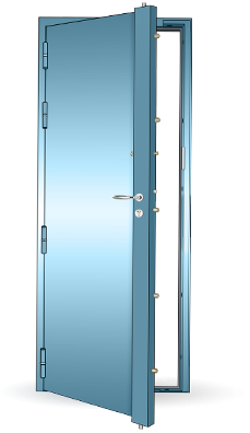 Porte blindée Mélodie — Serrure A2P*** — bloc-porte non certifié BP